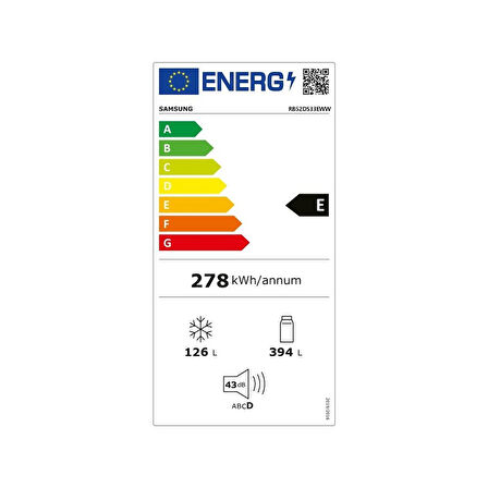 Samsung No-Frost Alttan Donduruculu 520 L E Buzdolabı RB52DS33EWW/TR | Yenilenmiş Ürün