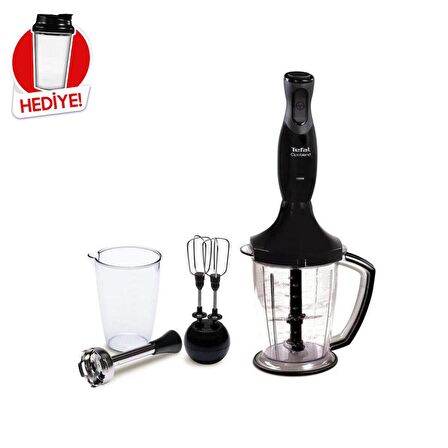 Tefal HB1748 Optiblend Siyah Blender Seti 1.5L 1000W (Teşhir & Outlet)