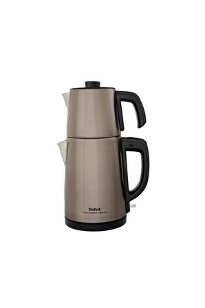 Tefal Tea Expert Deluxe Şampanya Çelik Demlikli Çay Makinesi 1650W (Teşhir & Outlet)