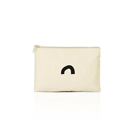 Arch Baskılı Clutch Makyaj Çantası