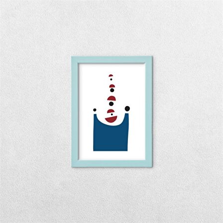 Uzay Temalı Çerçeveli Tablo B 21x30 cm