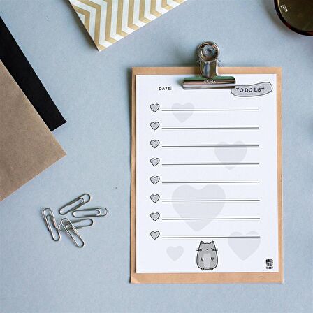 Sevimli Kedi To Do List Planlayıcı B