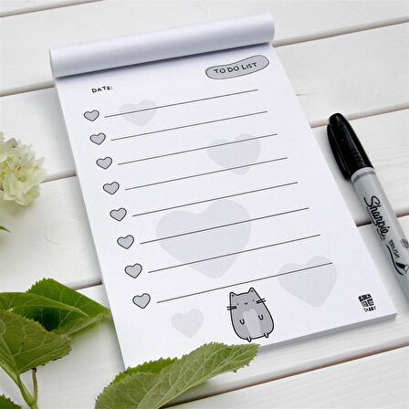Sevimli Kedi To Do List Planlayıcı B