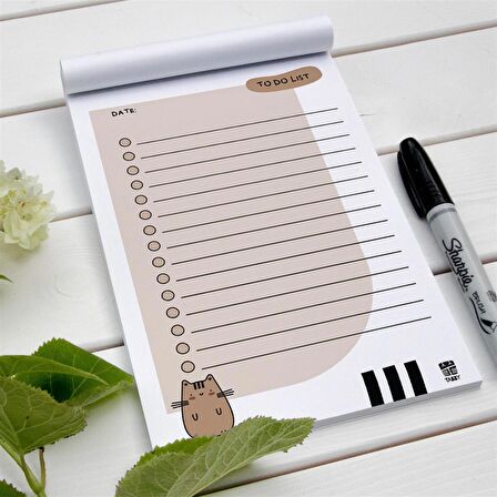 Sevimli Kedi To Do List Planlayıcı C