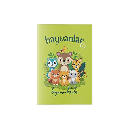 Çocuklar İçin Eğitici Boyama Kitabı Hayvanlar 1