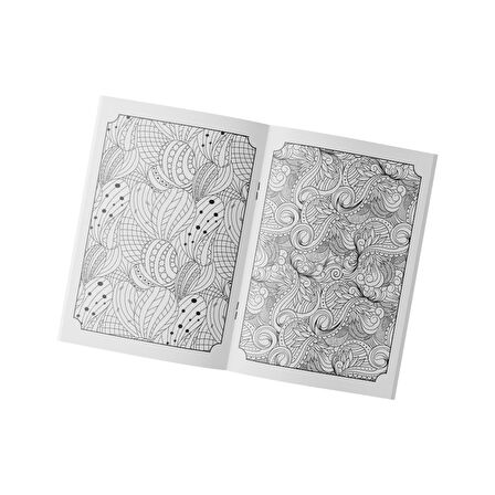 Yetişkinler İçin Soyut Desen Boyama Kitabı 2'li Set