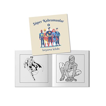 Süper Kahramanlar Anime Serisi Boyama Kitabı 2