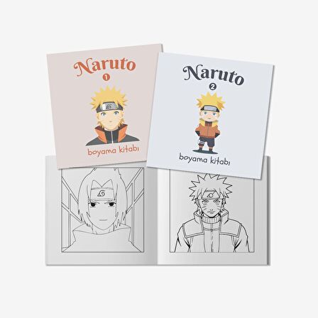 Naruto Anime Serisi Boyama Kitabı Set