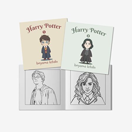 Harry Potter Anime Serisi Boyama Kitabı Set