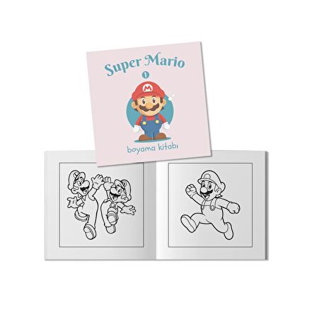 Super Mario Anime Serisi Boyama Kitabı 1