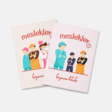 Meslekler Boyama Kitabı 2'li Set