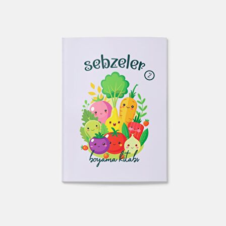 Sebzeler Boyama Kitabı 2