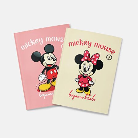 Mickey Mouse Boyama Kitabı 2'li Set