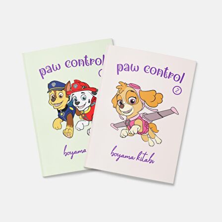 Paw Control Boyama Kitabı 2'li Set