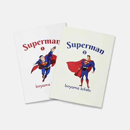 Superman Boyama Kitabı 2'li Set