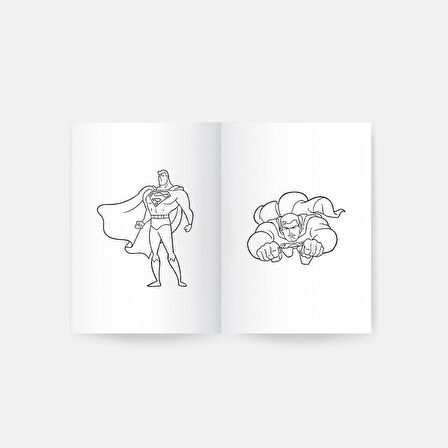Superman Boyama Kitabı 2'li Set