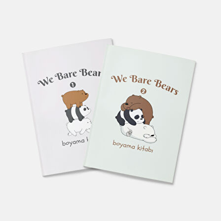 We Bare Bears Boyama Kitabı 2'li Set
