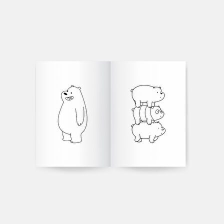 We Bare Bears Boyama Kitabı 2'li Set