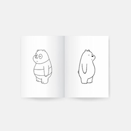 We Bare Bears Boyama Kitabı 2'li Set