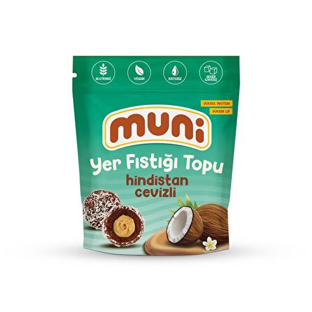 Hindistan Cevizli Yer Fıstığı Topu, 80 g x 6 adet