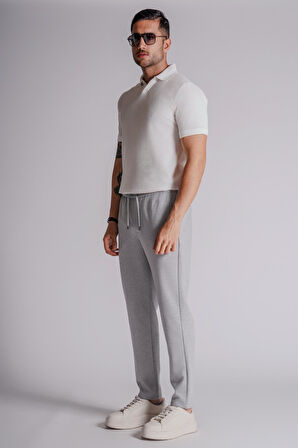 Erkek Yandan Cepli Beli Lastikli Relaxed Fit Jogger Pantolon Lacivert