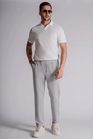 Erkek Yandan Cepli Beli Lastikli Relaxed Fit Jogger Pantolon Lacivert