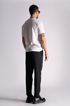 Slim Fit Jogger Bel Pantolon  Siyah