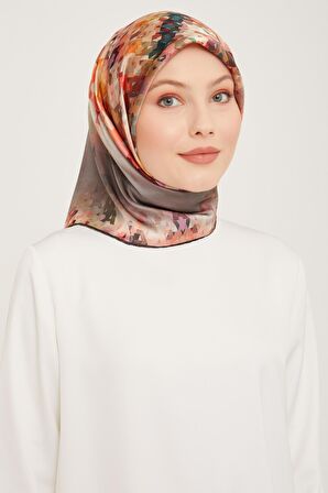 Armine İpek Eşarp 9043D-07 - 2023 Kış İpek Twill