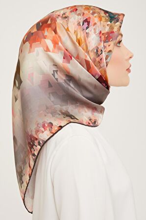 Armine İpek Eşarp 9043D-07 - 2023 Kış İpek Twill