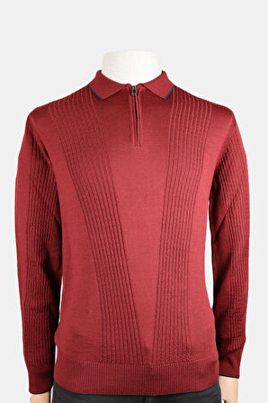 244100607 NEHİR FERMUARLI POLO Y. BORDO