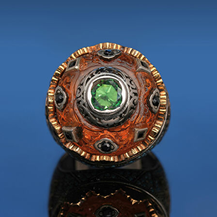 Özel Kabartmalı Hitabet Gümüş Yüzük