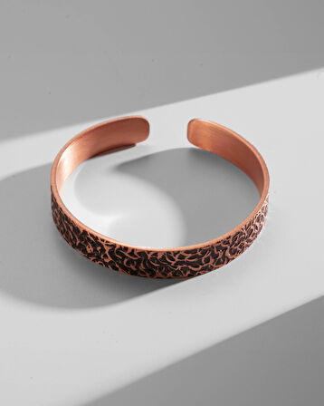 Sarmaşık Desenli 5 Motifli Prime Bakır Bilezik