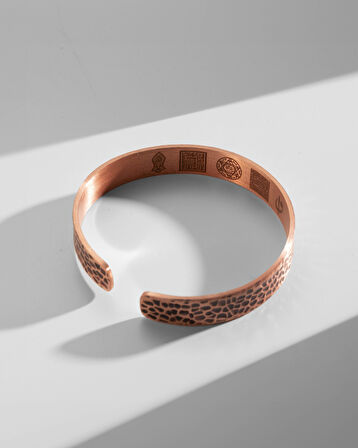 Dövme Desenli 5 Motifli Prime Bakır Bilezik