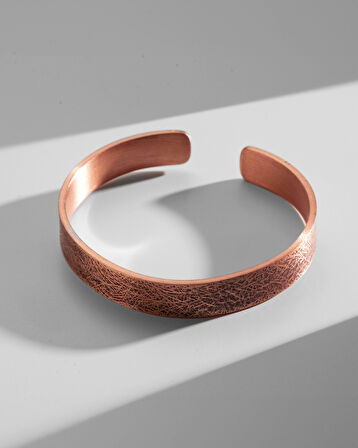 Doku Desenli 5 Motifli Prime Bakır Bilezik