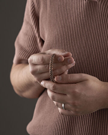 Zincir Dokulu Manyetik Bakır Bilezik