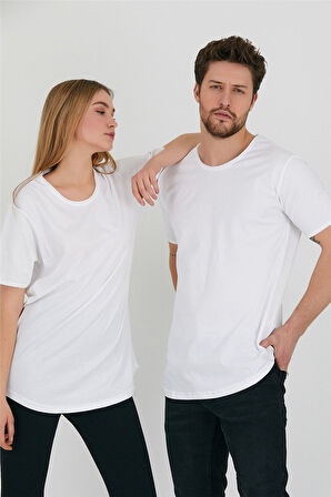 Unisex Pis Yaka Salaş T-shirt