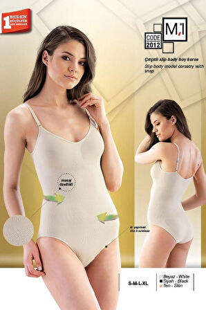 2012 Dikişsiz Çıtçıtlı Slip Boy Lohusa Korse