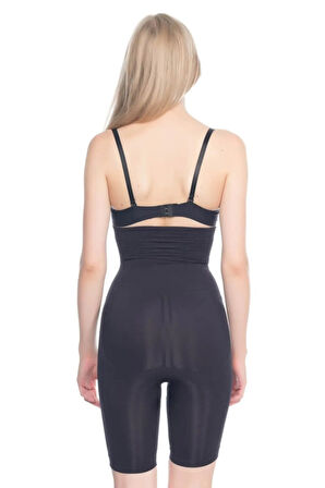 Desenli Yüksek Bel Çift Kat Uzun Paçalı Kadın Korse 2074