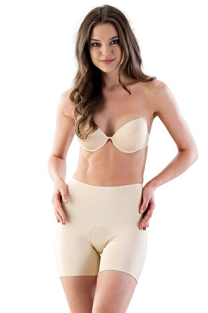 2800 İz Yapmaz Double Boxer Lohusa Korse - Beyaz