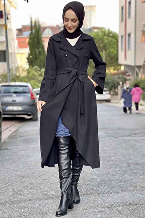 Kaşe Kaban Siyah