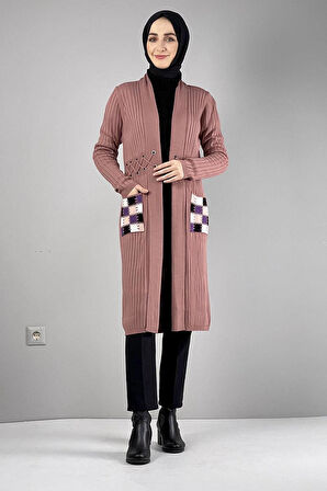 Moda Çizgi Triko Hırka