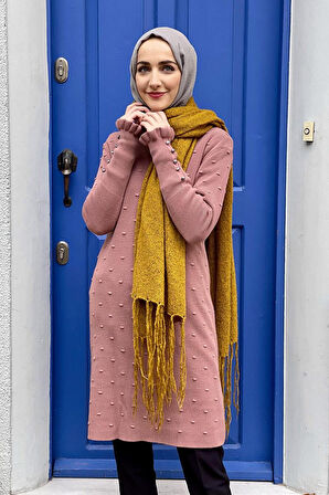 Moda Çizgi Triko Tunik