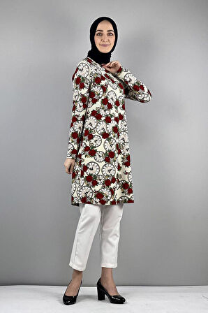 Moda Çizgi Desenli Tunik