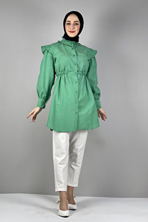 Moda Çizgi Desenli Tunik
