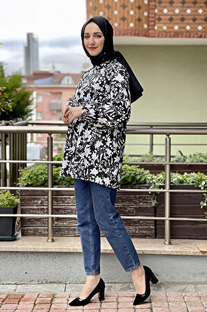 Moda Çizgi Desenli Tunik