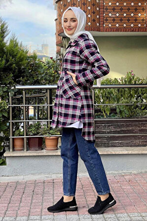 Moda Çizgi Desenli Tunik
