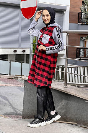 Moda Çizgi Desenli Tunik