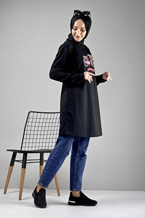 Moda Çizgi Desenli Tunik