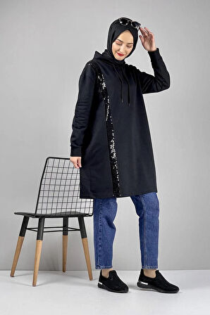 Moda Çizgi Desenli Tunik