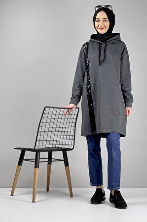 Moda Çizgi Desenli Tunik